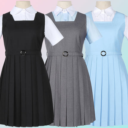 Jumpsuit Vest Dress Cos Chainsaw Man War Devil School Uniform Anime Cosplay Costume Female High School Jk Uniform Skirt
