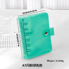 A7 glitter green (PP shell PVC cover without inside page)