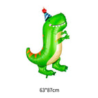 Q version hat dinosaur green