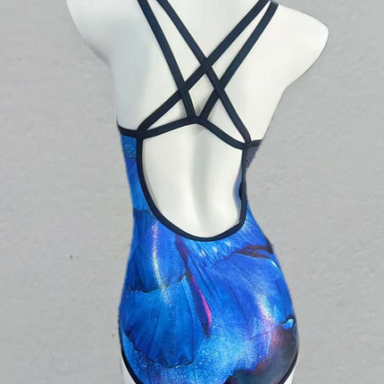 Korean Racing Swimsuit Swimming Pool Special 2025 New Swimming Quick-Drying Training Sports One-Piece Women's Swimsuit