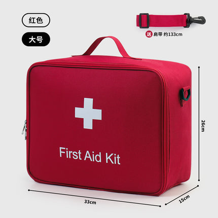 Family Medicine Box Large Capacity Crossbody First Aid Medicine Box Medical Bag Carry-on Travel Rescue Medicine Storage Bag
