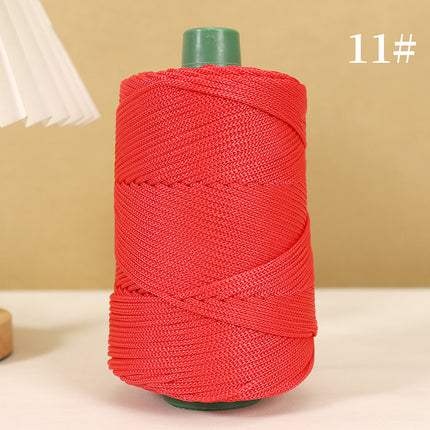 Lightweight Ice Silk Thread for Weaving Hats, Ice Linen Thread for Hand Knitting DIY Crochet Bags, Cushions, Blankets, Hollow Shiny Thick Yarn
