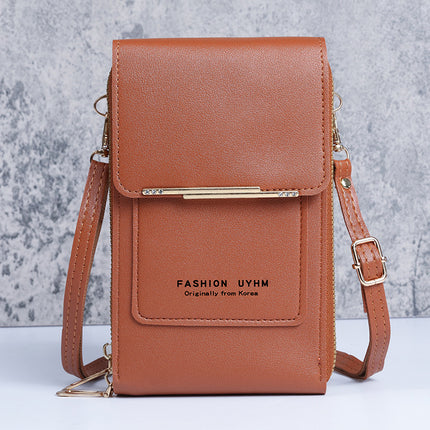 Factory wholesale new touch screen mobile phone bag women's versatile Korean style shoulder messenger bag large capacity coin purse
