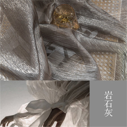 Window Screens, Golden Gauze, French-Style Light Luxury Curtains, Dreamy and High-End Feel, 2026 New Model for Living Room, Light-Transmitting but Not See-Through