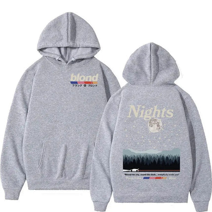 Rapper Frank Double Sided Print Hoodie Rap Men's Blond Hip H