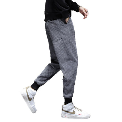 Autumn and winter fleece-lined thickened men's casual leggings whole batch of 15000 pieces can be a generation of hair can be sold in whole batches