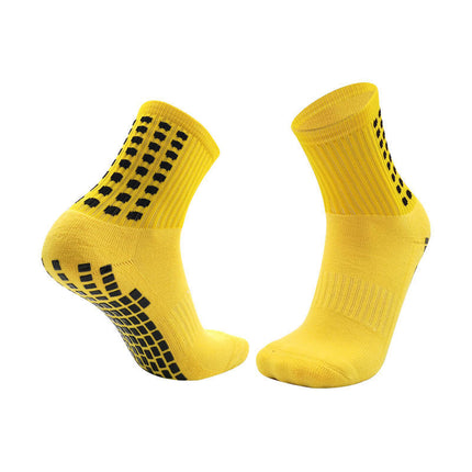 Adult Thickened Towel Football Socks Men's Non-Slip Deodorant Wear-Resistant Mid-Tube Socks Sweat Absorbing Breathable Sports Socks Cross-Border