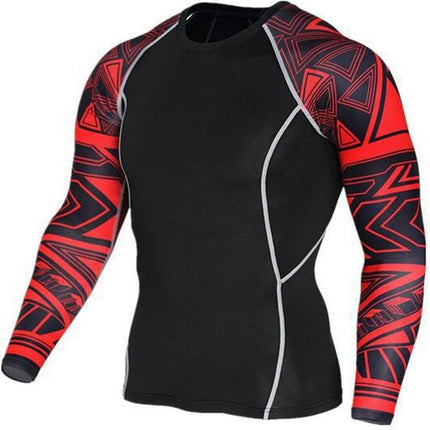Men's Sportswear Sweat-Wicking Running Marathon Tight-Fitting Suit Quick-Drying High-Elastic Two, Three, or Four-Piece Set Wholesale Trade