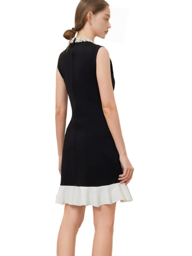 Summer French-Style Elegant Ladylike Goddess Style Light Luxury High-End Sophisticated and Elegant Little Black Sleeveless Dress