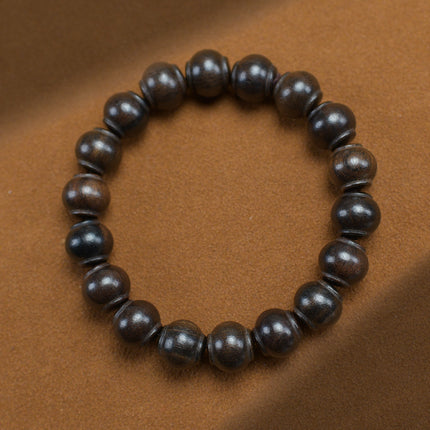 Shen Guibao Chen Xiang 8mm Double Ring Half Bracelet Barrel Bead Bracelet Five Sutra String Beads Niche Wen Play Jewelry Wholesale