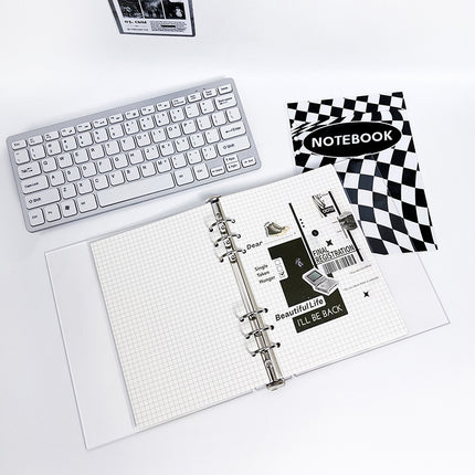 A5 hand ledger diy detachable binder 6 hole acrylic loose-leaf book HD transparent notebook shell wholesale