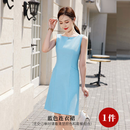 Suit dress Women's Spring and Autumn New plus size two-piece suit high-grade temperament formal occasion professional suit suit skirt