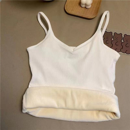 Cross-Border Foreign Trade Popular German Velvet Thickened Cold-Proof Thermal Vest Autumn and Winter Seamless Slimming Inner Layering Shirt