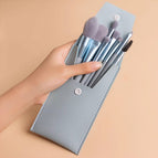 Haze blue makeup 8 pieces + leather case