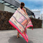 M207-01 color block geometry-red / 180*90cm