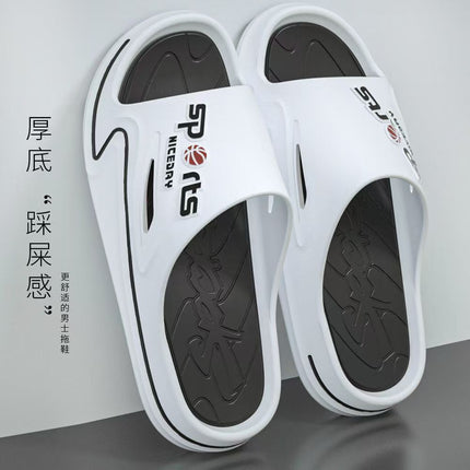 Slippers Men's Casual Summer Outer Wear Sports Non-slip Odor Deodorant Slip-on Feeling Men's Sandals and Slippers Open Toe Platform Beach Shoes