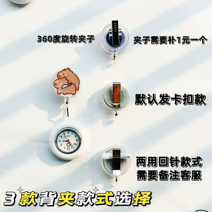 Aturable Kabibala nurse watch chest watch retractable student examination pocket watch doctor luminous stone sound watch wholesale