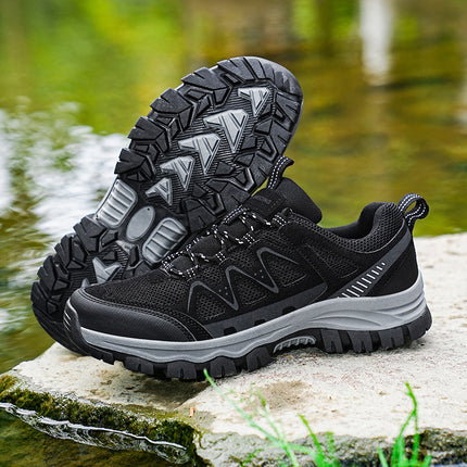 Cross-Border New Men's Hiking Shoes Outdoor Non-Slip Hiking Men's Shoes Wear-Resistant Large Size Camping Sports Running Hiking Shoes
