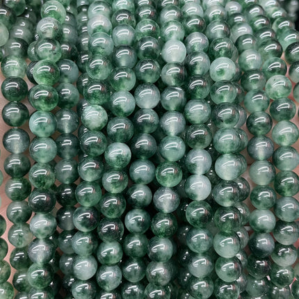 Wholesale high quality chalcedony aquamarine jasper aquatic grass jade loose beads semi-finished jewelry accessories DIY bracelet with beads