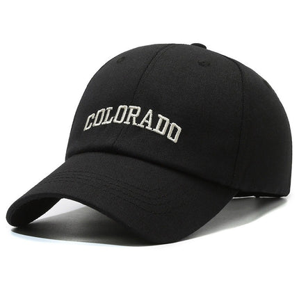 Four-Season Sunshade Baseball Cap Unisex Fashion Versatile Wide-Brim Face-Slimming Duckbill Cap Trendy Letter Deep Crown Hat
