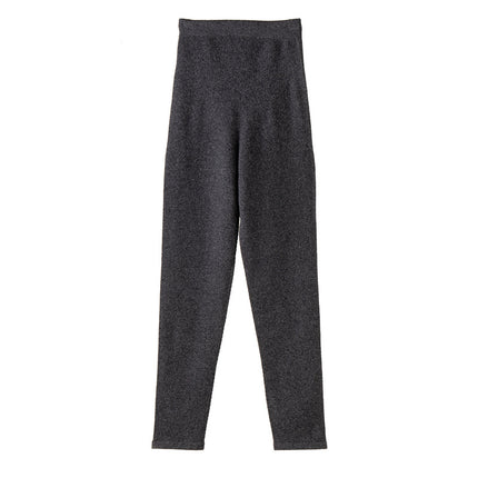 100% Pure Cashmere Leggings Cashmere Pants New Seamless One-Piece Butt-Lifting Pants Knitted Leggings Fashionable Commuting