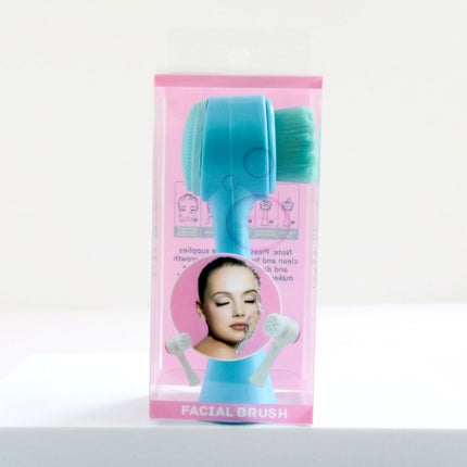 3D Silicone Double-sided Cleansing Brush Silicone Face Washing Brush Soft Hair Cleansing Brush Cleaning Pore Face Washing Instrument Massage Artifact