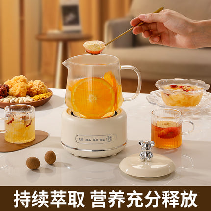 Health Pot Household Multifunctional Full Glass Tea Maker Kettle Small Office Flower Tea Pot Electric Cup Gift