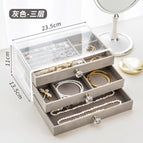 Three color gray jewelry box