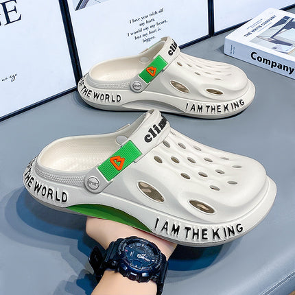 Coconut Camouflage Hole Shoes 2024 Garden Sandals Men's Beach Shoes Travel Shoes Casual Student Sandals Trendy