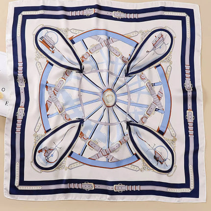 70 Silk Scarf Square Scarf High-end Korean Style Fashion All-match Professional Silk Small Scarf Retro Printed Silk Scarf for Women