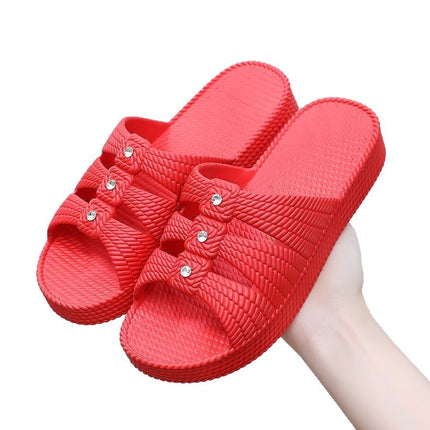 Classic Women's Summer Slippers, Thick-Soled, New Style for Moms, Wear-Resistant, Soft-Soled, Non-Slip, Comfortable Bathroom Slippers, Wholesale