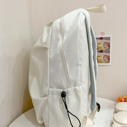 Travel Bag Ins College Student Simple Backpack K-Style Versatile Large Capacity Junior High School Casual Backpack Nylon School Bag
