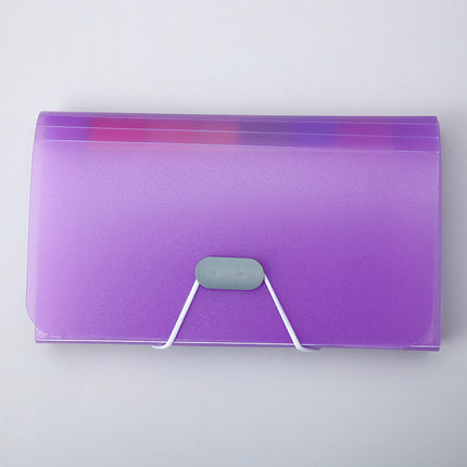 13-Compartment Mini Accordion Bag Office Storage Bag A6 Waterproof Receipt Holder Multi-Layer Document Folder Wholesale in Stock