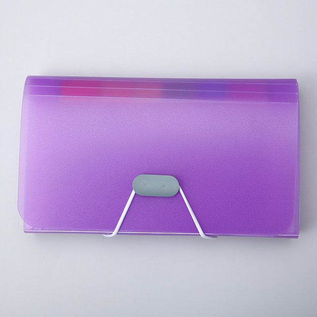 13-Compartment Mini Accordion Bag Office Storage Bag A6 Waterproof Receipt Holder Multi-Layer Document Folder Wholesale in Stock