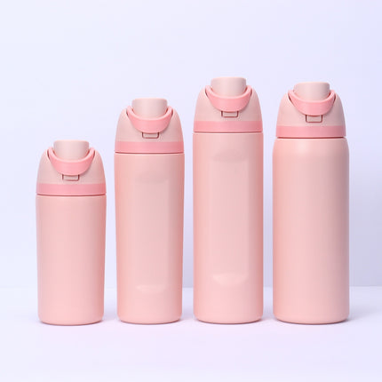 Amazon Fruit Cup 304 Stainless Steel Insulated Cup High-Looking Creative Straw Cup Outdoor Portable Water Cup