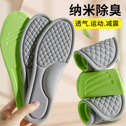 Constant Temperature Heating Insoles for Winter Cold Protection and Velvet Thickeneding Sweat-Absorbent Breathable Deodorant Sports Massage Women's Shoe Insoles