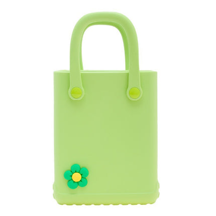 New Satchel Hot-Selling Silicone Hole Bag Cute Ins Style Mobile Phone Hole Bag DIY Decorative Piece Silicone Bag