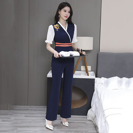 New Foot Bath Technician Work Clothes High-end Beauty Temperament Suit Women's Health Hall spa Foot Massage Foot Massage