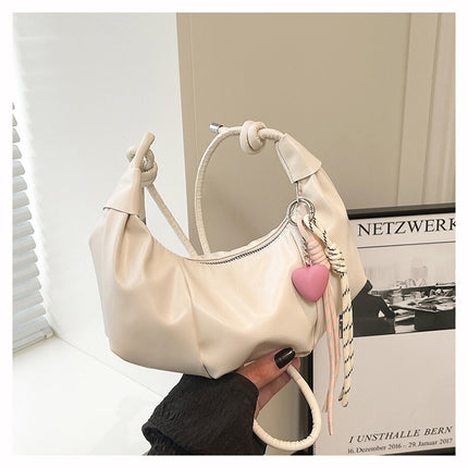 Casual Commuting Dumpling Bag Women's 2025 Summer New Trendy Fashion Shoulder Bag Pleated Relaxed Crossbody Bag