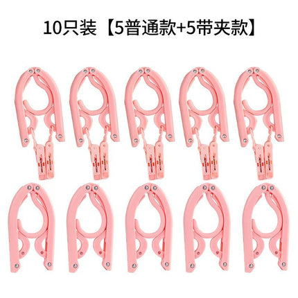 Folding hanger multi-functional drying rack non-slip outdoor travel portable hanger travel home magic clothes wholesale