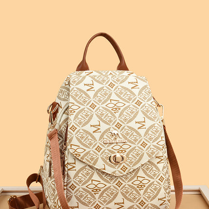 Fashion Printed Backpack Women's 2025 New Large Capacity Casual Travel Bag Simple Lightweight Women's Backpack