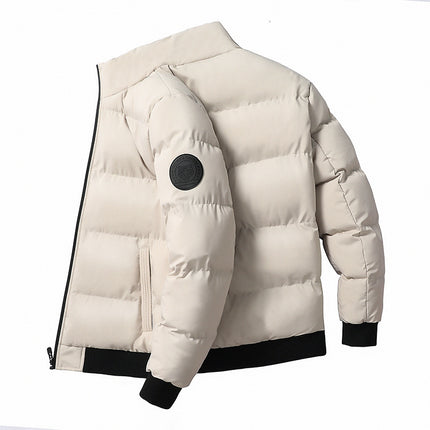Winter Men's Stand-Up Collar Cotton Outwear, Thickeneded Warm Cotton Outwear, Korean Style Casual Cotton Outwear, Cross-Border Hot Sale Spot Batch