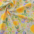 Cloth width 1.45 meters x one meter price / Summer Flower Step