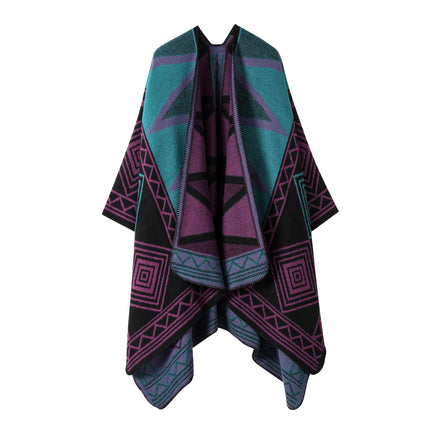 European and American plain striped warm Joker shawl outer autumn and winter office blanket imitation cashmere scarf in stock wholesale
