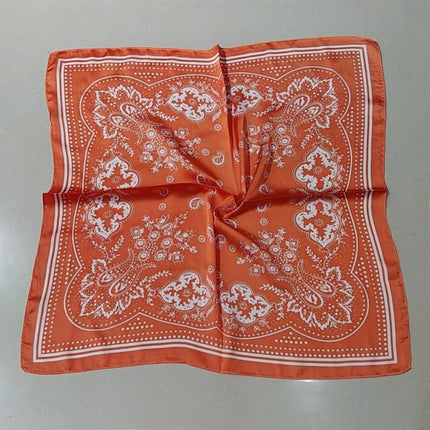 Simulated Silk Printed Silk Scarf for Women, Korean Cashew Leopard Print Headscarf, Four-Season Scarf, Professional Scarf Wholesale