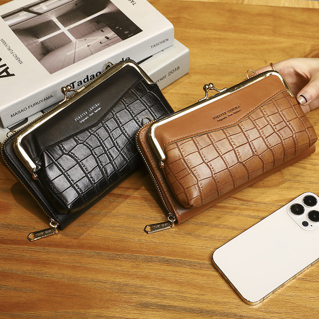 2023 New Mobile Phone Wallet Women's Card Holder All-In-One Casual Fashion Shoulder Crossbody Bag Multifunctional Coin Purse