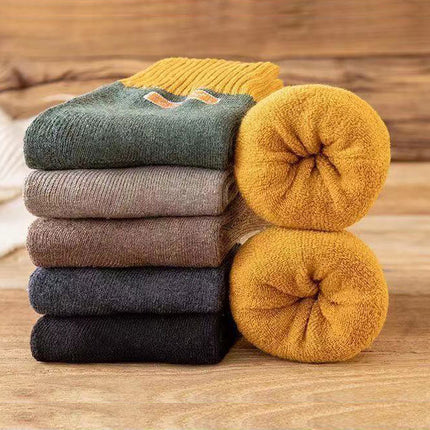 [factory wholesale] winter warm thick socks for men and women couples stockings thickened fleece-lined terry towel socks