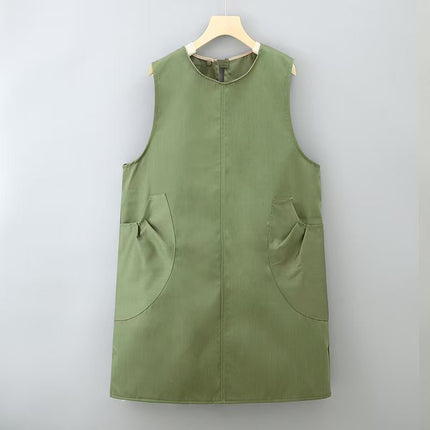 Retro Fashion Apron for Men and Women, Suitable for Restaurants, Kitchens, Supermarkets, Milk Tea Shops, Workwear with Logo Printing