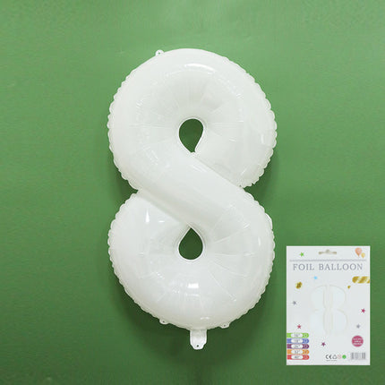 32 inch fine packaging digital aluminum foil balloon independent paper card packaging birthday party decoration floating air ball wholesale