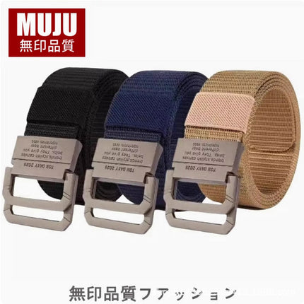 【Cross-Border Dropshipping】Casual Versatile Men's Leather Belt, Thickened Military Training Student Versatile Belt for Pants